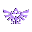 ZELDA_logo_triforce.stl Logótipo Zelda Triforce