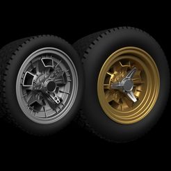 1-3.jpg STL file 2 styles Campagnolo wheels from Lamborghini Miura・3D printing idea to download
