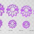 Capture.png Boho Daisy 1  Clay Cutter - STL Digital File Download- 8 sizes and 2 Cutter Versions Earrings, Pendant, Barrette