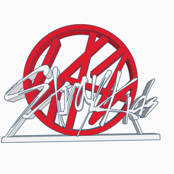 Stray-Kids-Logo.png Stray Kids with logo SK Kpop Logo Display Ornament