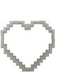 8-bit-heart-v1.jpg 3D Model of 8Bit Heart Cookie Cutter