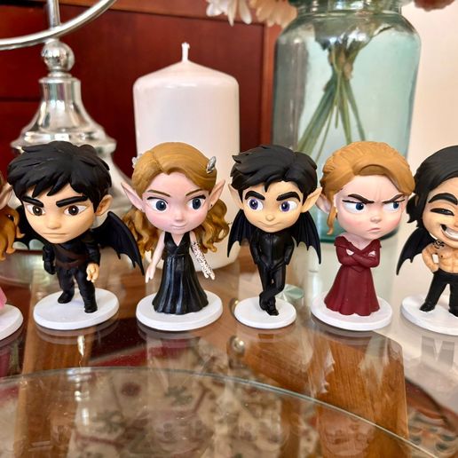 ACOTAR Complete  Collection | 7 Figures | Night Court + Archeron Sisters | Sarah J Mass - 3D model önizlemesi