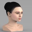 untitled.274.jpg Beautiful asian woman bust for full color 3D printing TYPE 10