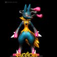 44.jpg Mega Lucario - Pokemon 3D PRINTING MODEL STL