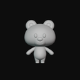 64.png Cartoon Bear for 3D Printing