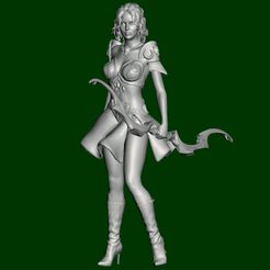 Human girl sagitarus - 1.jpg Fichier STL gratuit Sagitarus・Modèle à télécharger et à imprimer en 3D