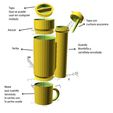 00.jpg STL file Portable Mate Set・3D print model to download