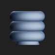 1-04.jpg Modern Ribbed Succulent Planter - 3D Printable Table Pot