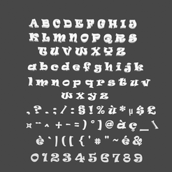 ABCBEFGHIS ee BEB ee GUVBXLSZ abedefshigk Be Re ese es wWwxIZ »f.3s/7:§8IZB* SE xa t-=)°)@Ge_\ e-J/(({' #"~e& 0123456789 Alphabet Ravie Regular Font, numbers and special characters to decorate