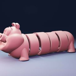 cerdo-2.jpg Free STL file pig flexy・3D printing template to download