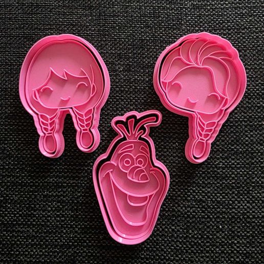 Set cortantes frozen caras x3