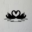 Cygnes1_Promo1.jpg Romantic Swan Wall Art | Home Romantic Wall Art