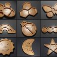 Set-of-trays-©-for-Etsy.jpg Pack of 9 Trays - 3D STL Files for CNC Router and 3D Printer (svg, dxf, pdf, eps, ai, stl)