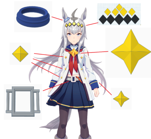 oguri-cap.png Oguri cap accessories - Uma musume
