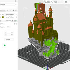 Fantasy_Castle_Bambu_Studio.png Fantasy castle 4 colors, 3mf Prusa Bambu or Orca slicers