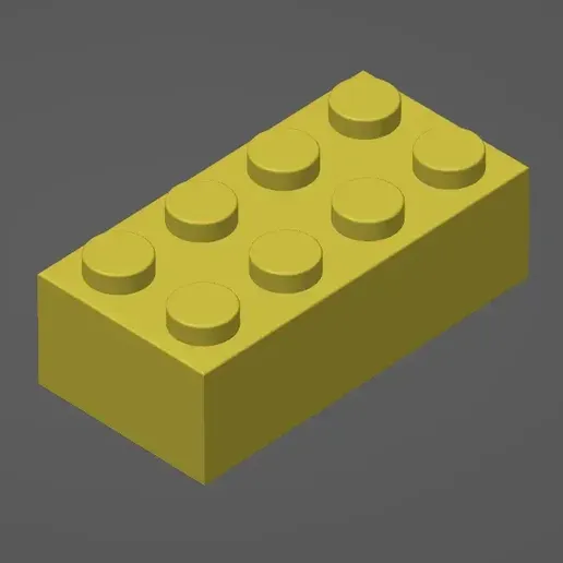Lego Block | 3D Printable STL 3D model preview