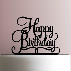 9729eba250473edafac8dd51b240eacd.png Descargar archivo STL Cake Topper Happy Birthday • Plan para la impresión en 3D, Cookiecutters13