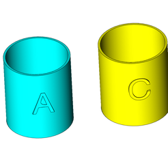 Measuring Cube From 1/4 tsp to 1 Cup by FastPrint, Download free STL model