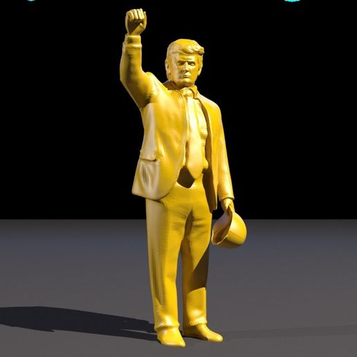 Donald Trump - "Fight" Gesture 3D Model