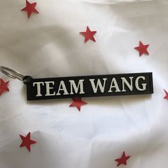 IMG-1104.jpg STL file TEAM ONE key chains by Jackson Wang x2・3D printer model to download