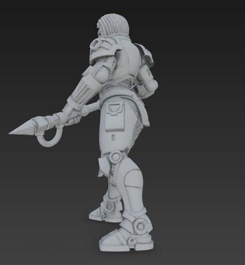 🔨 3D Printable Iron Oath ‘Dawn Hammer’ Female Warrior Figure – Justice ...