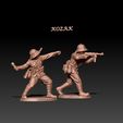 render-pith-helmets.jpg ww2 german DAK infantry with Pith helmets advance scene