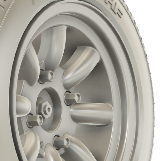 🚗 1/24 14x6.5 Type A (FR) Watanabe 8 Spoke wheels 4x114.3