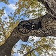 Robagon3D_In_Tree2_crop_s.jpg Motorized Axworthy/Flying Ghost Pulley System for Halloween