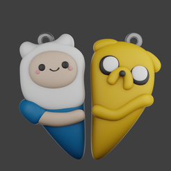 adventure-v1.png Fichier STL collier porte-clés adventure time・Modèle à télécharger et à imprimer en 3D