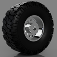 Bogger_5_2024-May-14_06-05-49PM-000_CustomizedView31852708379.png 1/24 Scale Off-Road Wheel and Tire Set For Scale Modeling