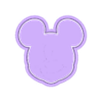 Mickey Mouse.stl Высечка для печенья Микки Маус STL