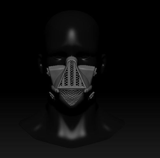 Quarantine Mask Darth Vader - 3D model önizlemesi