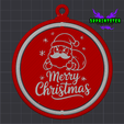 Merry-Christmas-Santa.png 🎄 ¡48 adornos giratorios para el árbol de Navidad!