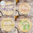 vfg.jpg Stencil (set) animals cookie cutter