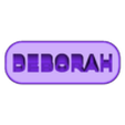 Deborah.stl Deborah-Name tag