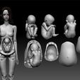 RGBA25.jpg BJD pregnant girl female system with baby Jayn ball jointed doll