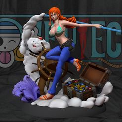 cover.jpg 3D file Nami One Piece 3d Print statue・3D printer model to download