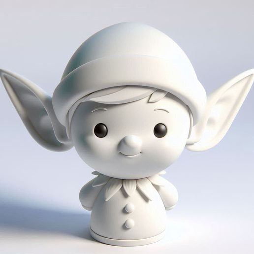 _eef7c5a0-7678-4332-bb88-8a52ca282da3.jpg Cute Boy with Big Ears Christmas Cap | Holiday Figurine