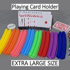 ETSY-1b.jpg Card Holder - Double Wide - Playing Card Stand