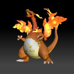 Pokemon-Gigantamax-Charizard.jpg Fichier STL Modèle imprimé en 3D de Pokemon Gigantamax Charizard・Modèle à imprimer en 3D à télécharger