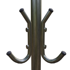 2_review.png Coat rack standing low poly 3D Model