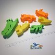 IMG_5243.jpg Free STL file Alligator 3D puzzle・Object to download and to 3D print, Stream3D