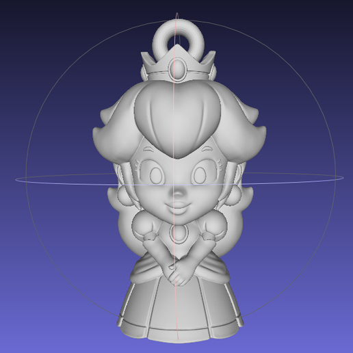 Llavero Princesa Peach Chibi STL - Princess Peach Mario Keychain 3D - Nintendo Kawaii Print-in-Place y Resina