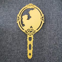 received_612962329312849.jpeg Файл STL Beauty and the beast mirror - beauty and the beast mirror - Disney - 2D・3D модель для печати скачать