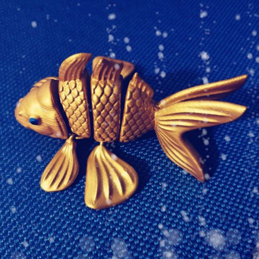 Flexy-Golden-Fish-5.jpg Download STL file Flexi Golden Fish • 3D printer template, Giordano_Bruno