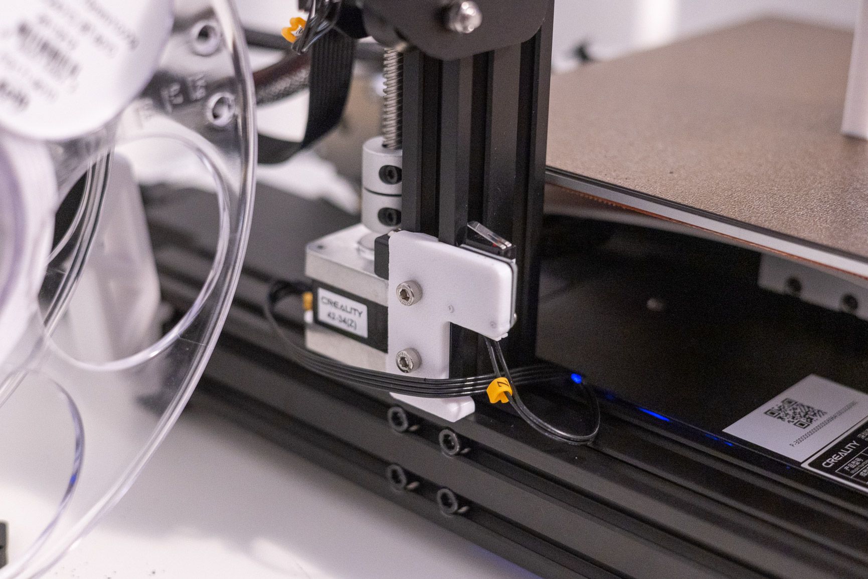 Free STL file Creality Ender 3v2 selfaligning higher zendstop mount