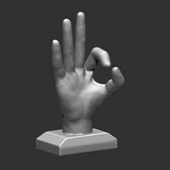 picture-main.png OBJ file Hand sign, Hand shows sign・3D print model to download, theNeptune