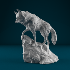 06.png Fichier STL Snow wolf・Design pour impression 3D à télécharger