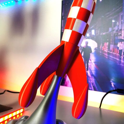 Tintin rocket 3D model