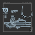 DualLaserLance_Parts.png War-Coffin Dual Laser lance (Pre-Supported)